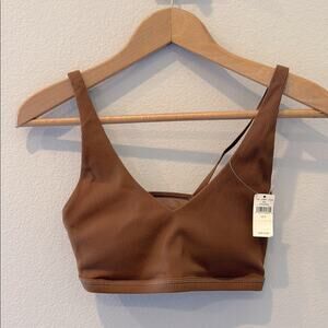 OFFLINE By Aerie Ribbed Plunge Sports Bra Size Small S‎ NWT